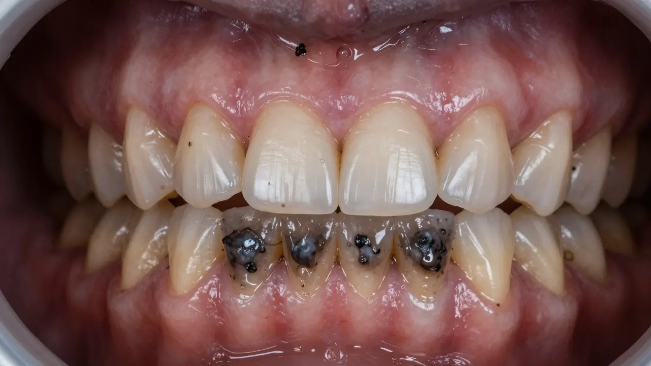 Co způsobuje černý zubní kámen a jak ho zastavit