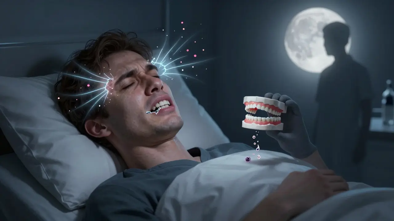 Bruxismus během spánku způsobuje mikrotrhliny v zubech a stres ovlivňuje ústní imunitu.