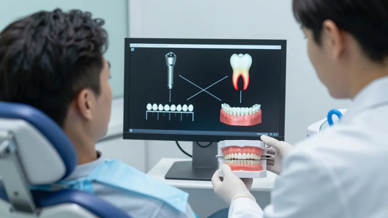 Čím nahradit vypadlý zub? Kompozit, implantát nebo most?