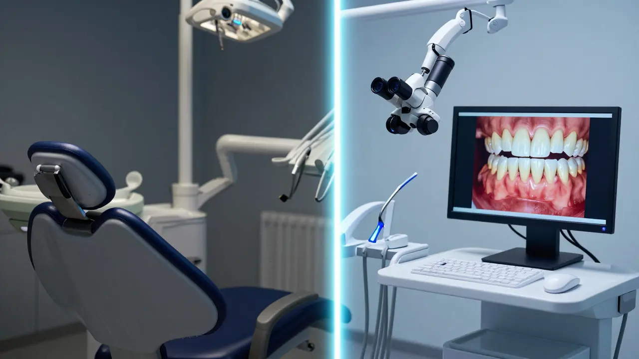 Srovnání základní a vyspělé technologie v zubní klinice