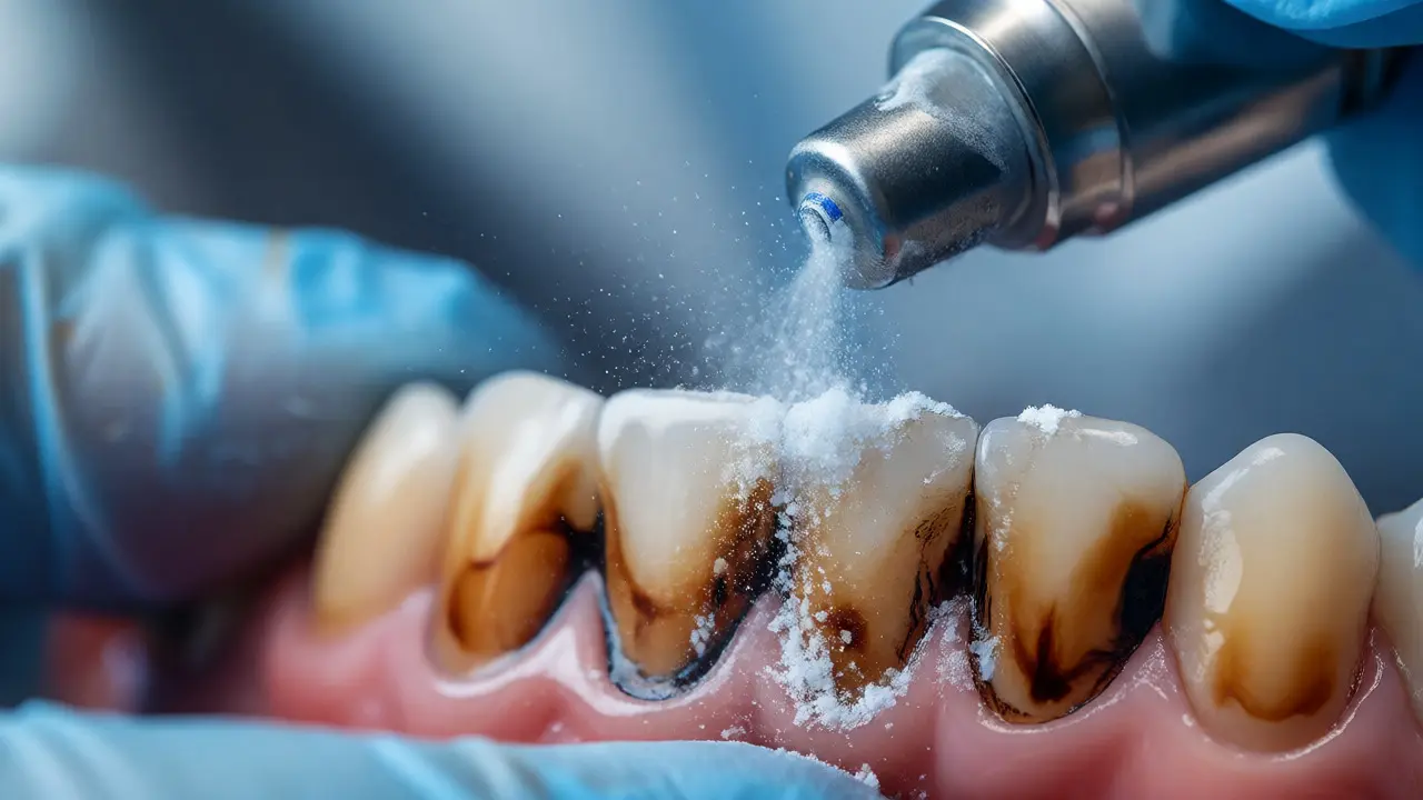 Jak funguje pískovačka zubů? Průvodce odstraněním pigmentací