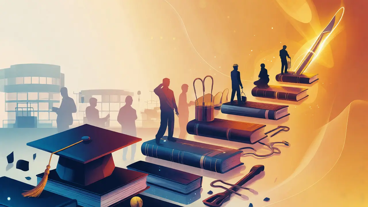 Metaphorical path from medical school to surgical specialization
